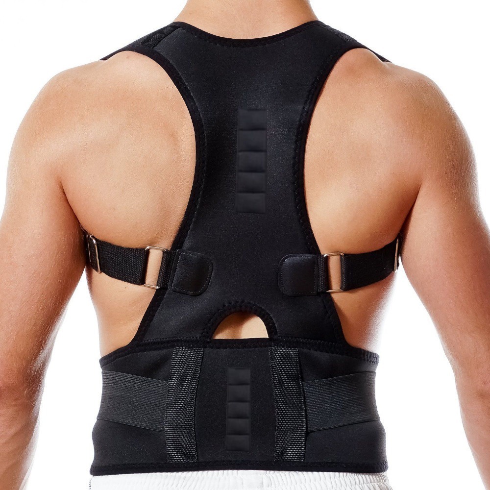 Posture Corrector Back - อุปกรณ์แก้ไขท่าทางแม่เหล็กสำหรับผู้ใหญ่ เข็มขัดพยุงหลัง ช่วยปรับรูปร่าง จัดเรียงกระดูกสันหลัง แก้ไขหลังค่อม