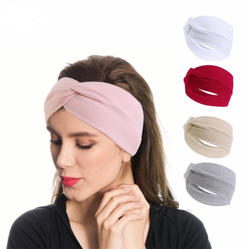 Stretch Strap Yoga - ที่คาดผมยืดหยุ่นแบบไขว้ด้านหน้า ที่คาดผมโยคะ ที่คาดผมสำหรับแต่งหน้าและล้างหน้า