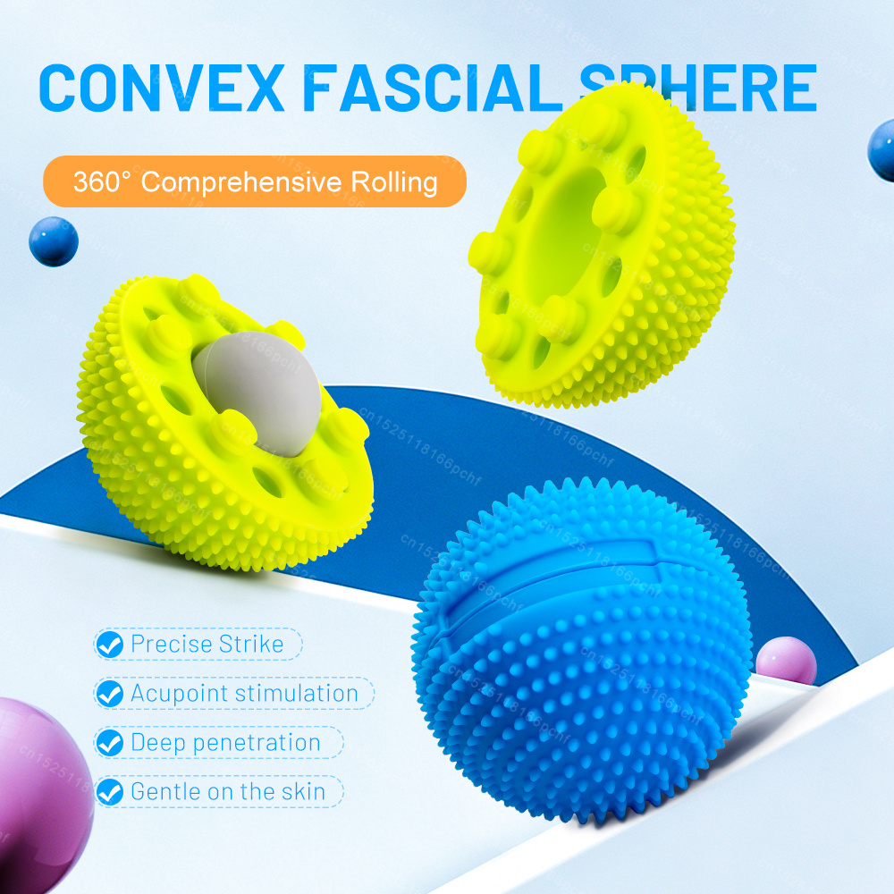 Yoga Fitness Ball - ลูกบอลนวดฝ่าเท้าแบบถอดได้พร้อมหนาม สำหรับพิลาทิส โยคะ กีฬา ฟิตเนส ผ่อนคลายกล้ามเนื้อ