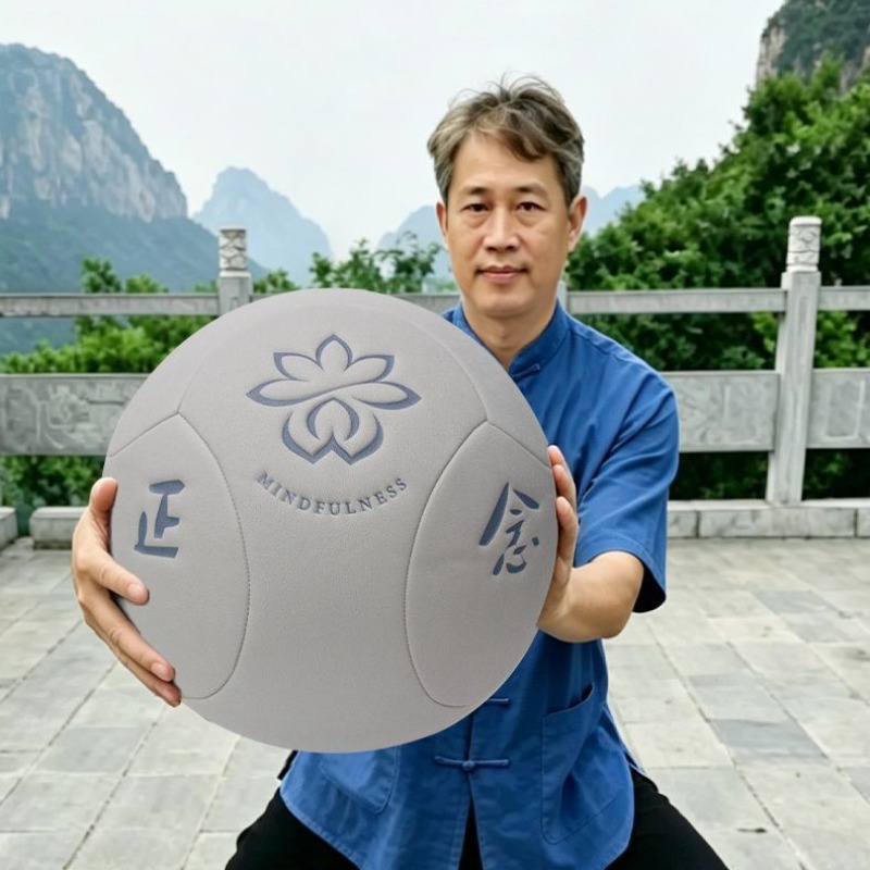 Yoga Health & Fitness Centre - ลูกบอลไทชิขนาดใหญ่แบบพกพาสำหรับฝึกกังฟู โยคะ ฝึกสมาธิแบบพุทธและเต๋า อุปกรณ์ออกกำลังกายแบบพกพา