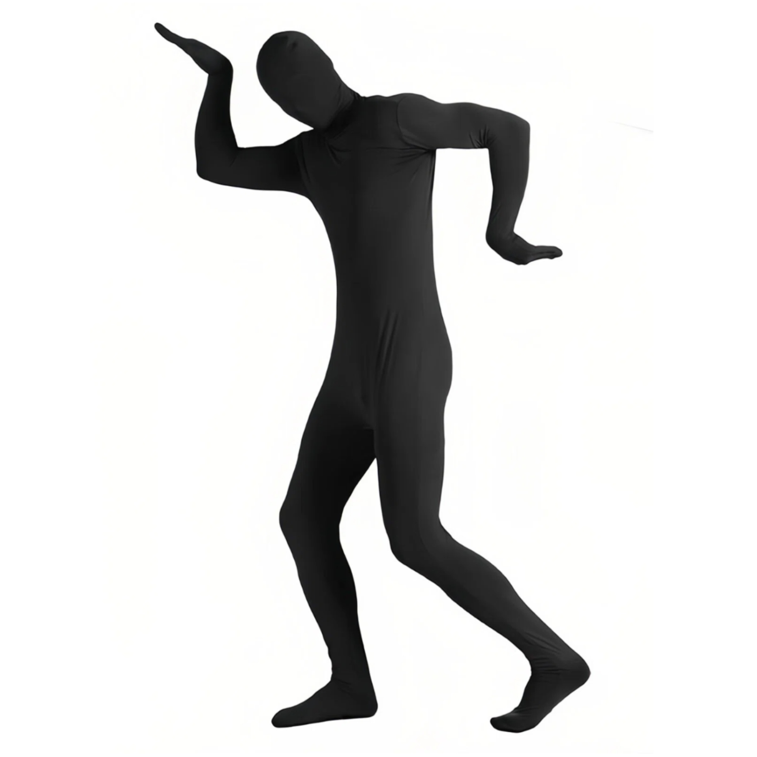 Yoga Fitness Jumpsuit - ชุดจั๊มสูทสแปนเด็กซ์สีดำแบบเต็มตัวสำหรับทุกเพศ เหมาะสำหรับการเต้น โยคะ คอสเพลย์ และการแสดงกีฬา