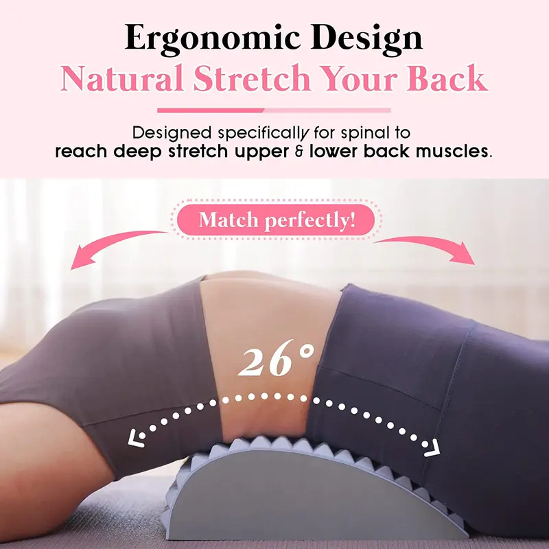 Posture Corrector Back - อุปกรณ์ยืดหลังบรรเทาอาการปวดหลังส่วนล่าง หมอนยืดหลัง รองรับอาการปวดหลังเรื้อรัง หมอนแก้ไขท่าทางสำหรับผู้มีภาวะหมอนรองกระดูกเคลื่อน