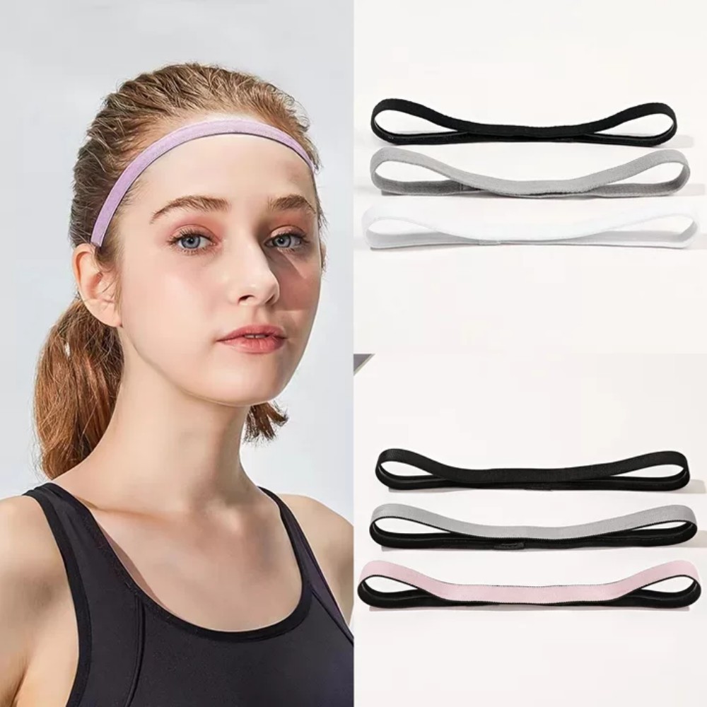 Stretch Strap Yoga - ที่คาดผมกีฬาโยคะ 3/6 ชิ้น ซับเหงื่อ ยืดหยุ่นสูง บางเฉียบ