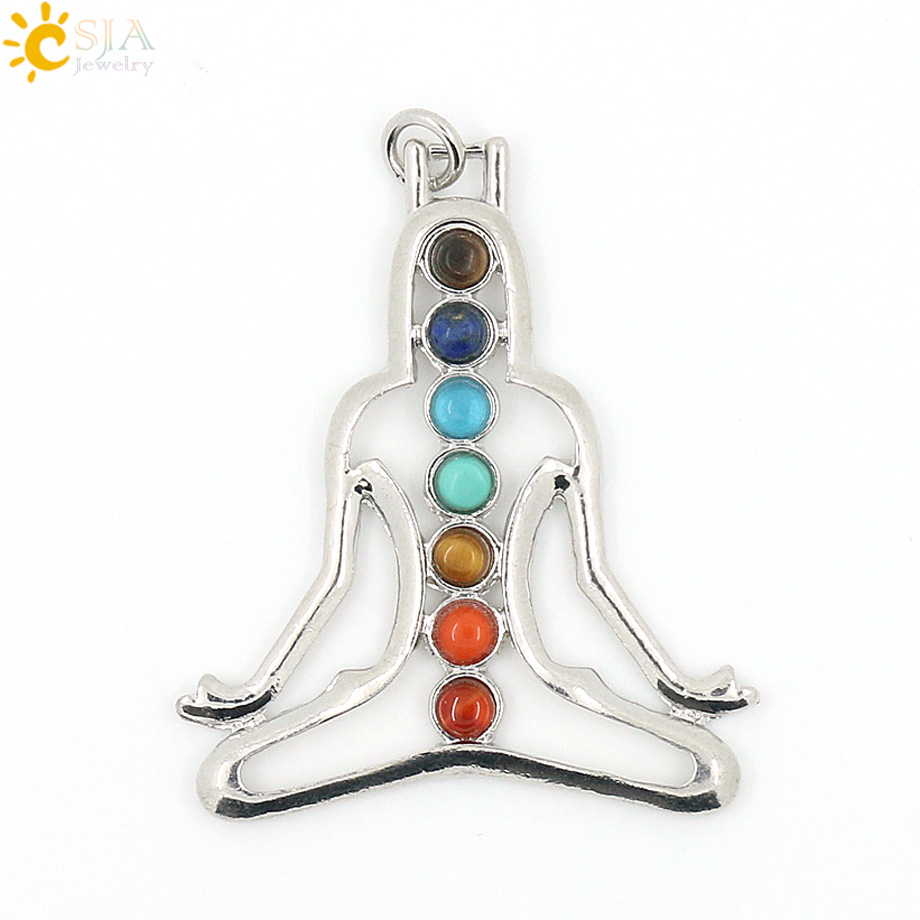 CSJA Chakras หินธรรมชาติคริสตั - Yoga Health & Fitness Centre บทวิจารณ์และราคา