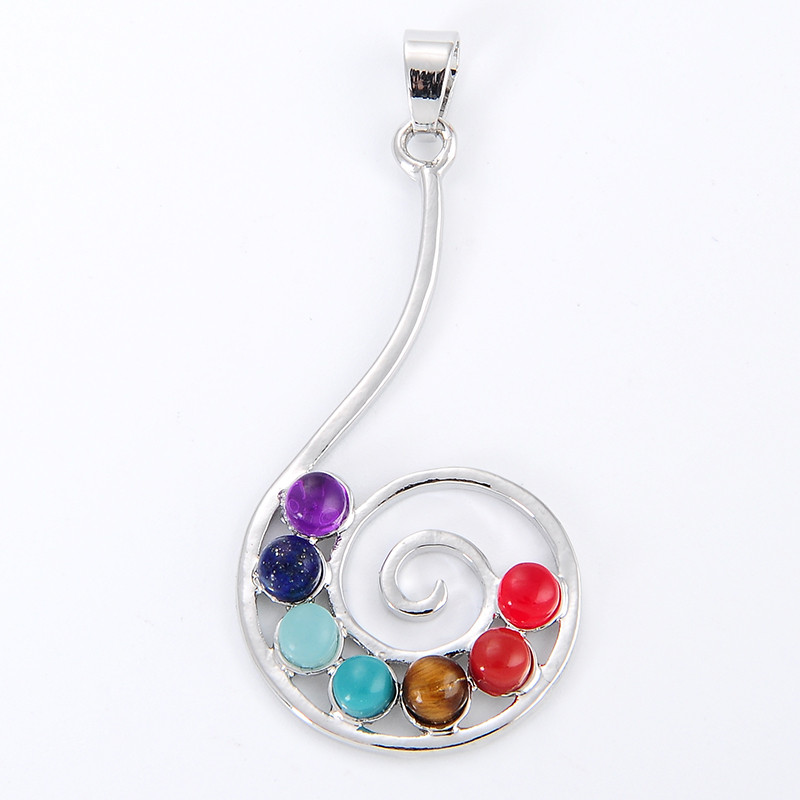 7 Chakra หินสร้อยคอจี้โยคะ Hea - Yoga Health & Fitness Centre บทวิจารณ์และราคา