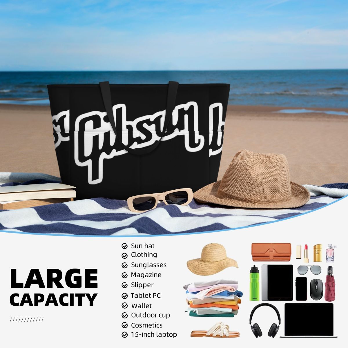 กิบสัน มิวสิค 1894 โลโก้กระเป๋ - Yoga Fitness Music บทวิจารณ์และราคา