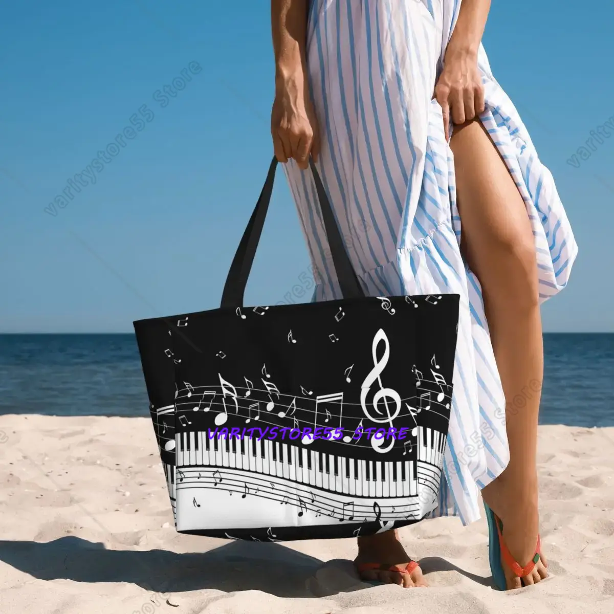 กระเป๋าถือลายคีย์เปียโนพร้อมโน - Yoga Fitness Music บทวิจารณ์และราคา