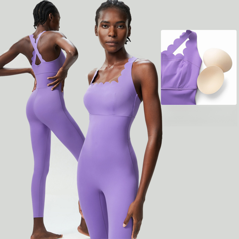 FUBEIKE คลื่นเล็กความงามกลับโย - Yoga Fitness Jumpsuit บทวิจารณ์และราคา