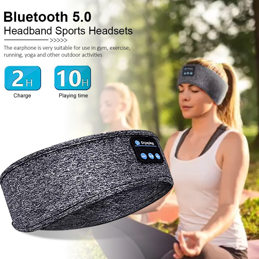ผ้าคาดศีรษะสำหรับเล่นกีฬาบลูทู - Yoga Fitness Music บทวิจารณ์และราคา