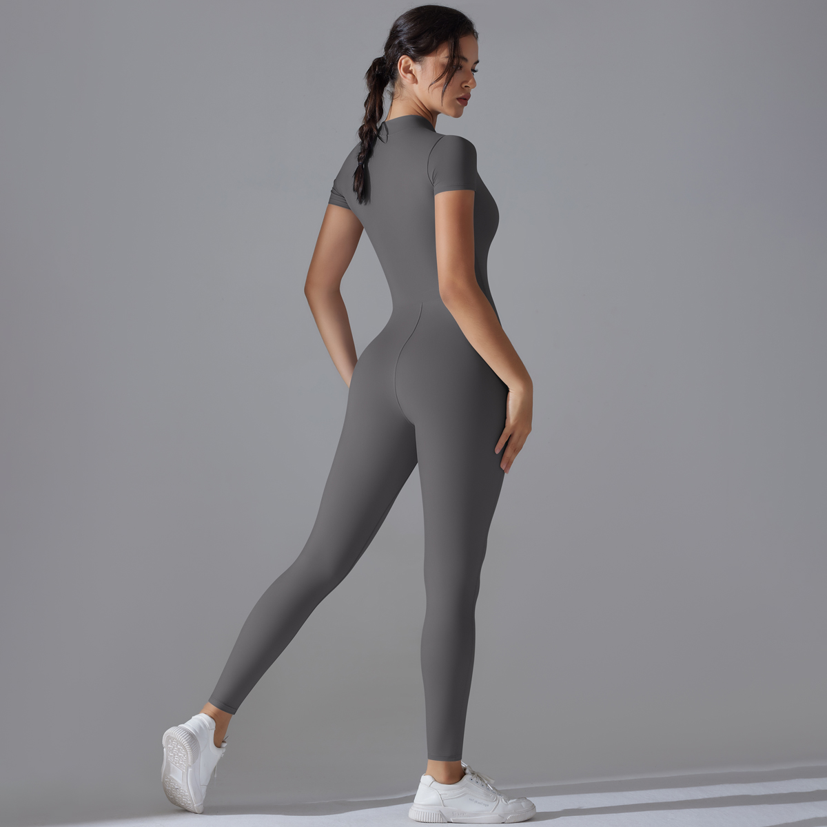 ชุดโยคะชุดสตรี One- Piece ชุดซ - Yoga Fitness Jumpsuit บทวิจารณ์และราคา