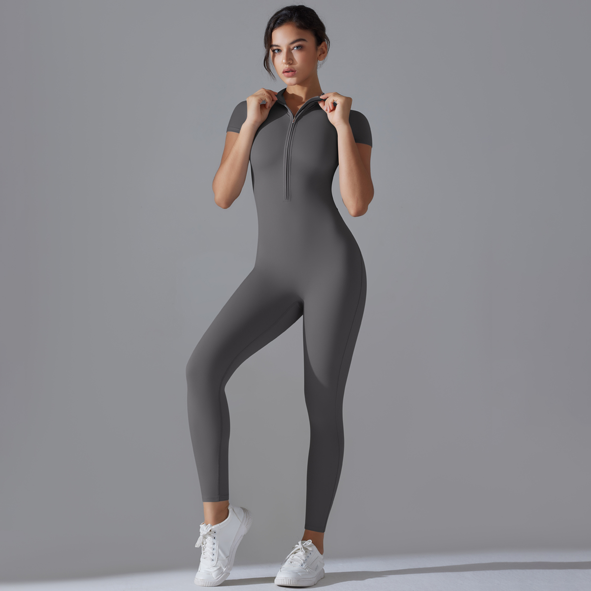 ชุดโยคะชุดสตรี One- Piece ชุดซ - Yoga Fitness Jumpsuit บทวิจารณ์และราคา