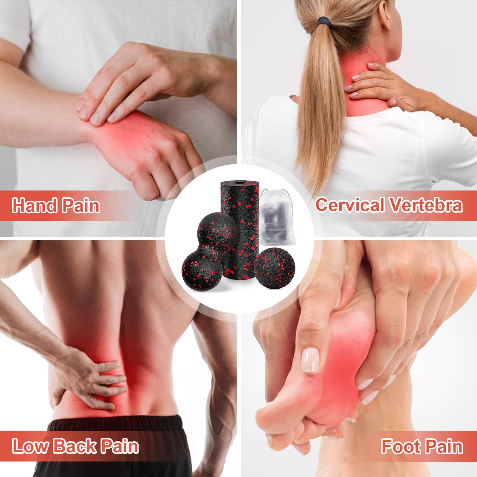 Hollow โยคะ Roller นวดถั่วลิสง - Yoga Fitness Ball บทวิจารณ์และราคา