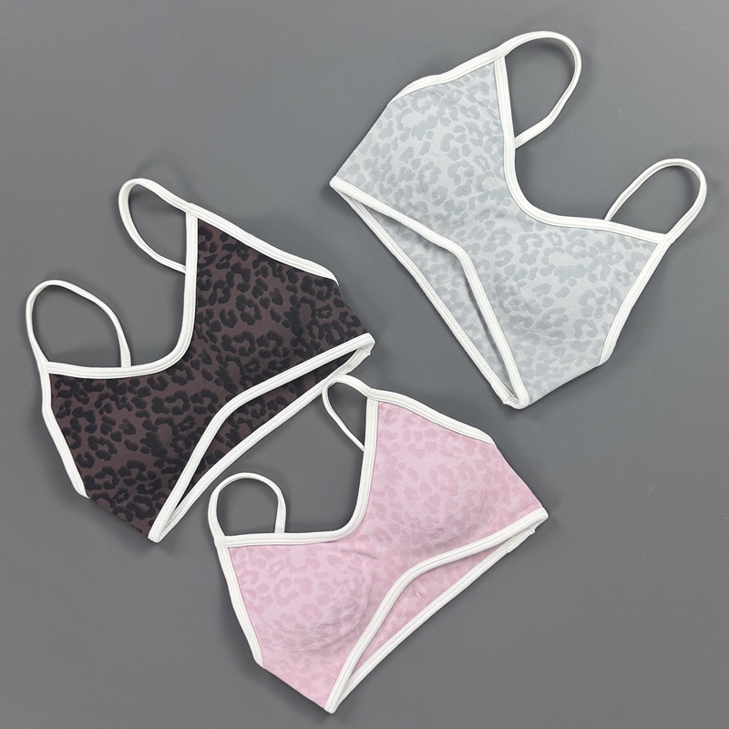 สปอร์ตบราผู้หญิงลายเสือดาว สาย - Stretch Strap Yoga บทวิจารณ์และราคา