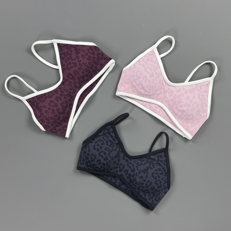 สปอร์ตบราผู้หญิงลายเสือดาว สาย - Stretch Strap Yoga บทวิจารณ์และราคา