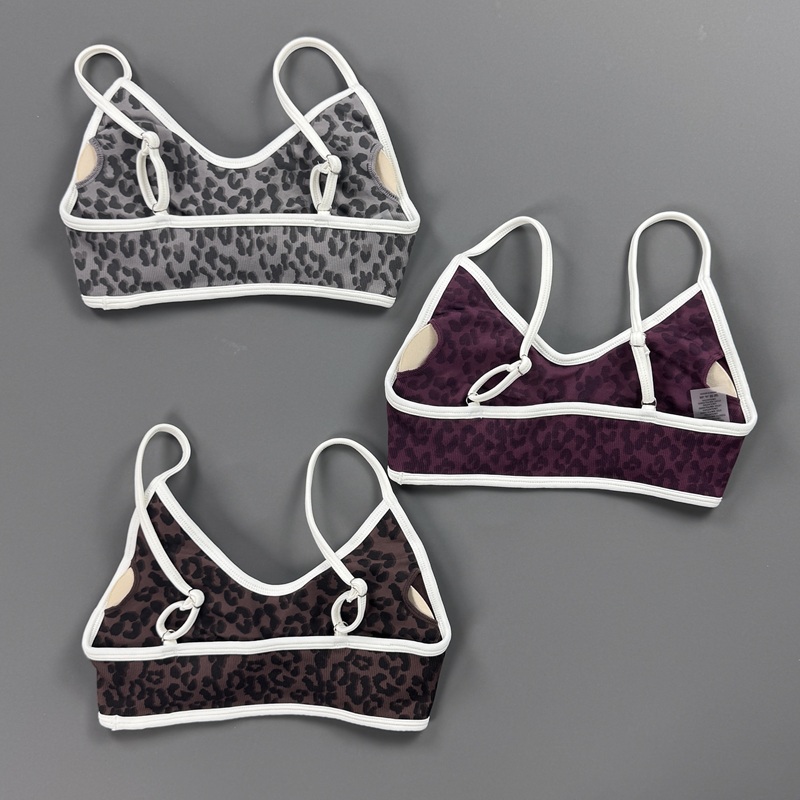 สปอร์ตบราผู้หญิงลายเสือดาว สาย - Stretch Strap Yoga บทวิจารณ์และราคา