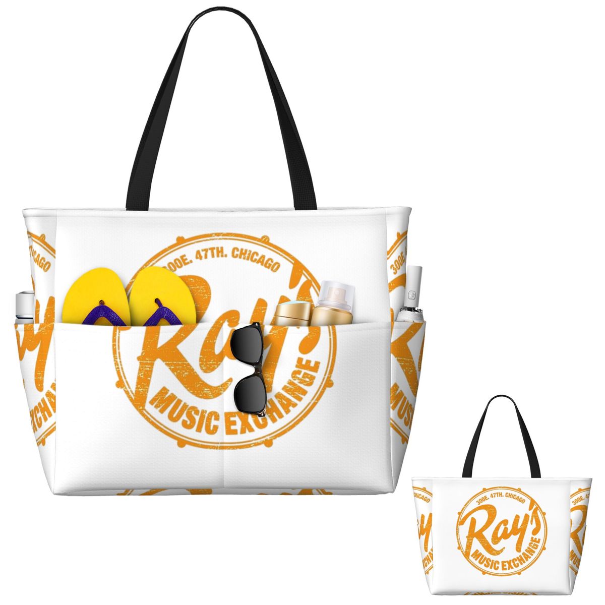 กระเป๋าโท้ทชายหาด Ray's Music  - Yoga Fitness Music บทวิจารณ์และราคา