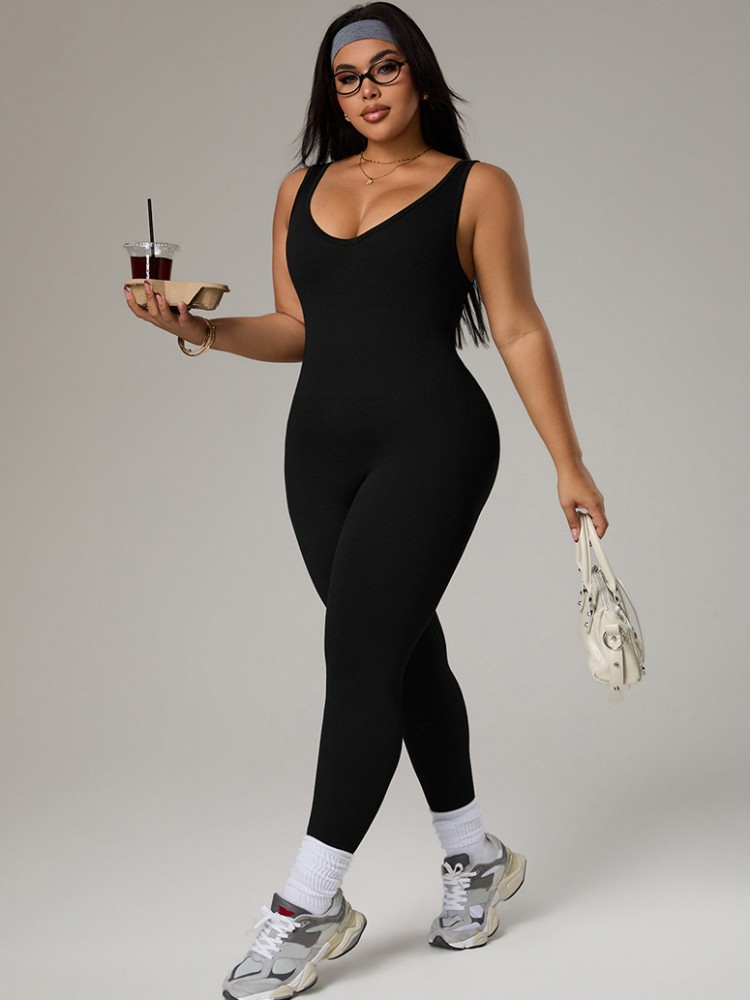 ชุดวอร์มออกกำลังกายสำหรับผู้หญ - Yoga Fitness Jumpsuit บทวิจารณ์และราคา
