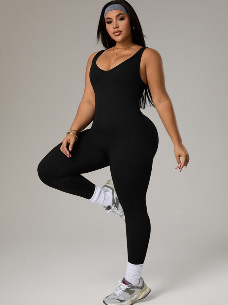ชุดวอร์มออกกำลังกายสำหรับผู้หญ - Yoga Fitness Jumpsuit บทวิจารณ์และราคา