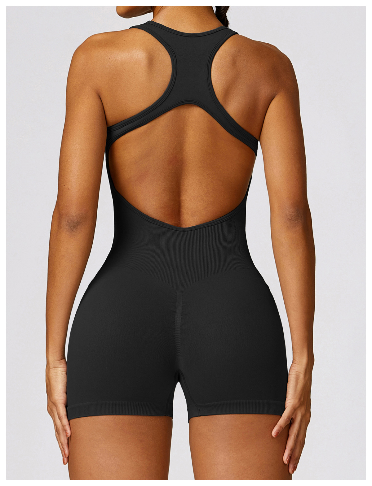 จั๊มสูทด้านหลังสุดเซ็กซี่ชุดออ - Yoga Fitness Jumpsuit บทวิจารณ์และราคา