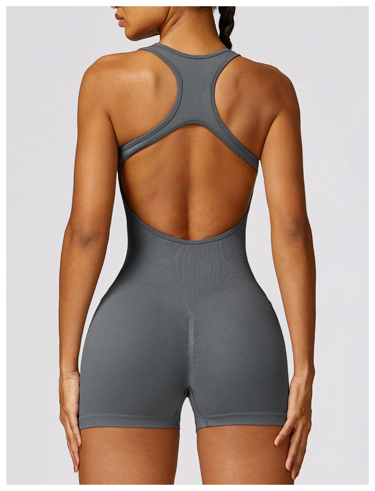 จั๊มสูทด้านหลังสุดเซ็กซี่ชุดออ - Yoga Fitness Jumpsuit บทวิจารณ์และราคา