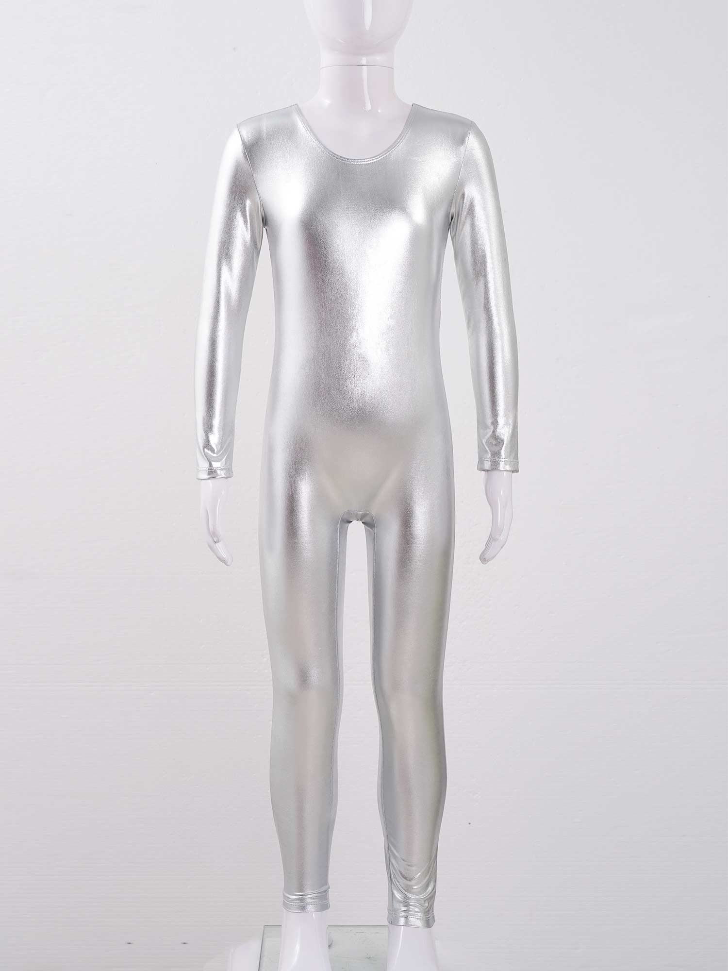 สาวแขนยาวซิป Bronzing ผ้าเต้นร - Yoga Fitness Jumpsuit บทวิจารณ์และราคา