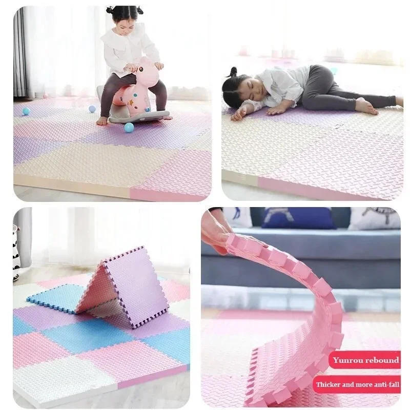 8/16PCS 30 ซม.กีฬาเสื่อออกกําล - Yoga Fitness Music บทวิจารณ์และราคา
