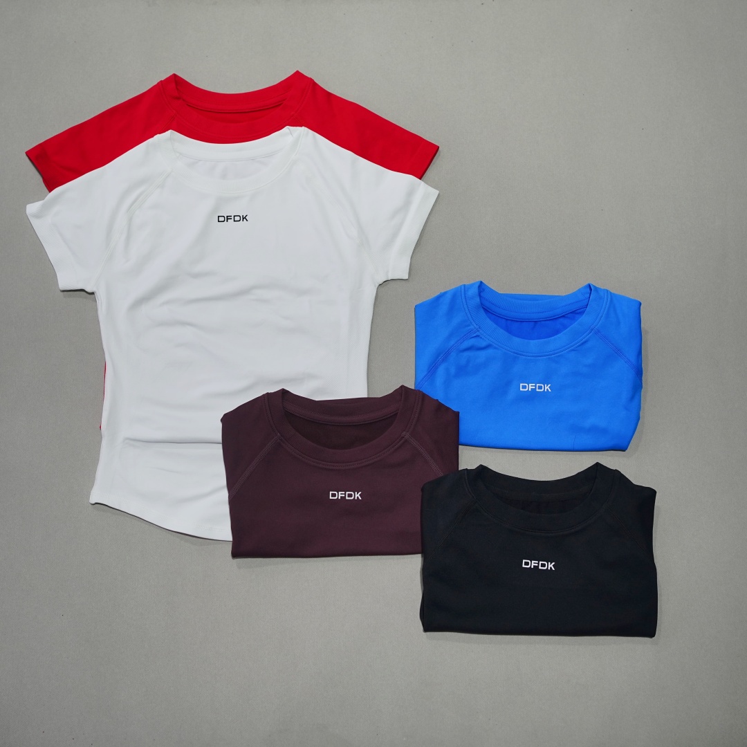 DFDK เสื้อยืดแขนสั้นผู้หญิงแบบ - Yoga Fitness Wear บทวิจารณ์และราคา
