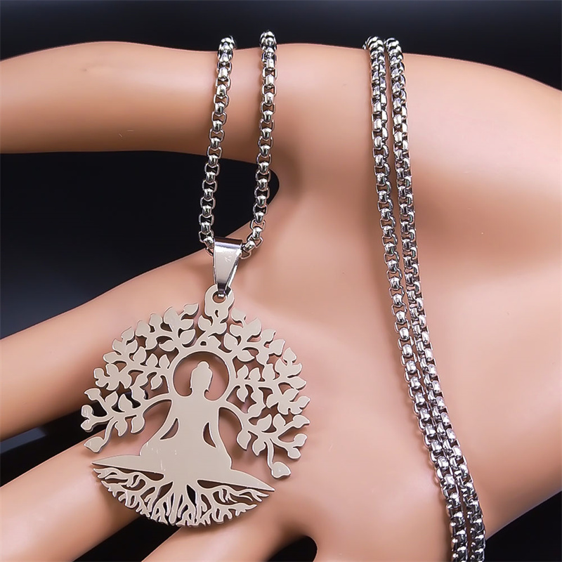 สร้อยคอจี้พระพุทธรูปสำหรับการน - Yoga Fitness Model บทวิจารณ์และราคา