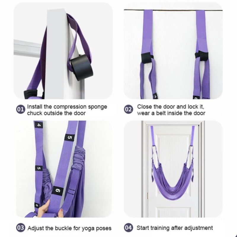 ชุดเปลญวนโยคะปรับระดับได้ พร้อ - Stretch Strap Yoga บทวิจารณ์และราคา