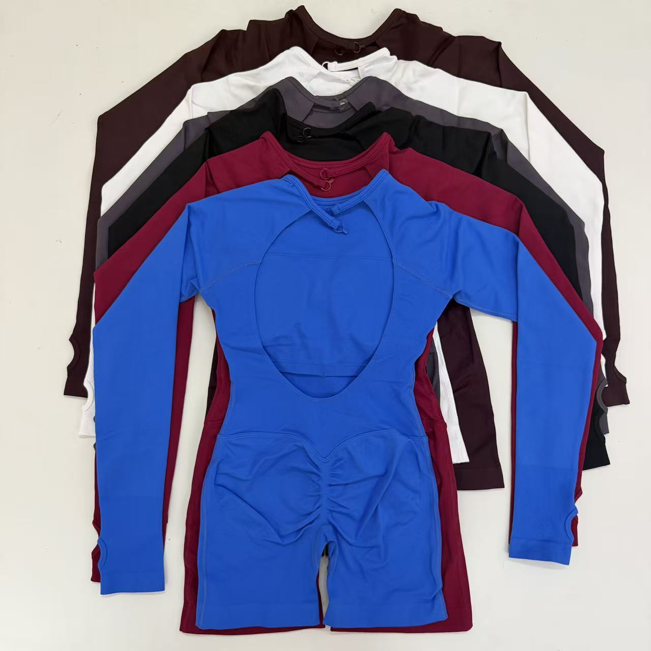 ชุดออกกำลังกายแขนยาวแบบชิ้นเดี - Yoga Fitness Jumpsuit บทวิจารณ์และราคา