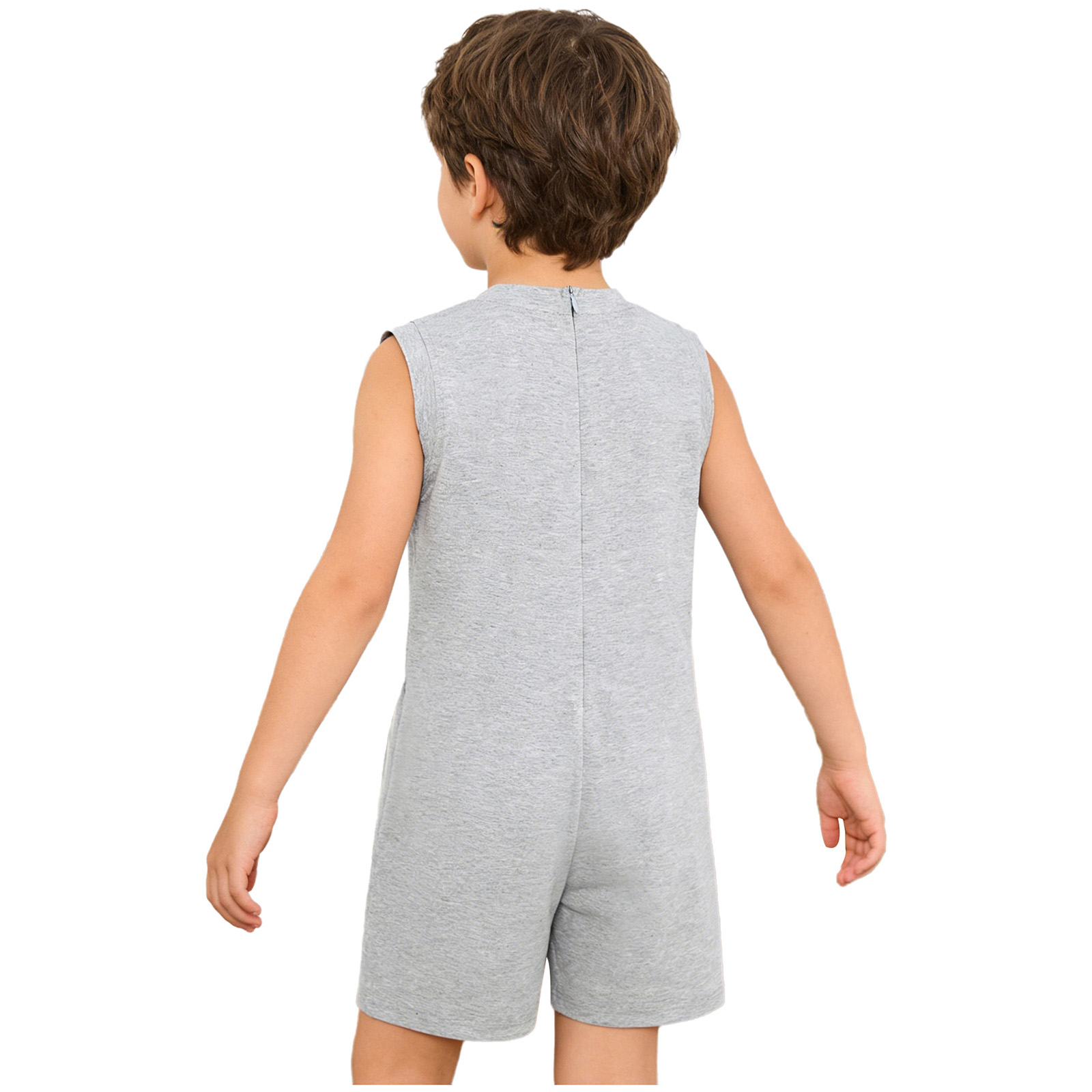 ชุดจั๊มสูทเด็ก แขนกุด คอทรงกลม - Yoga Fitness Jumpsuit บทวิจารณ์และราคา